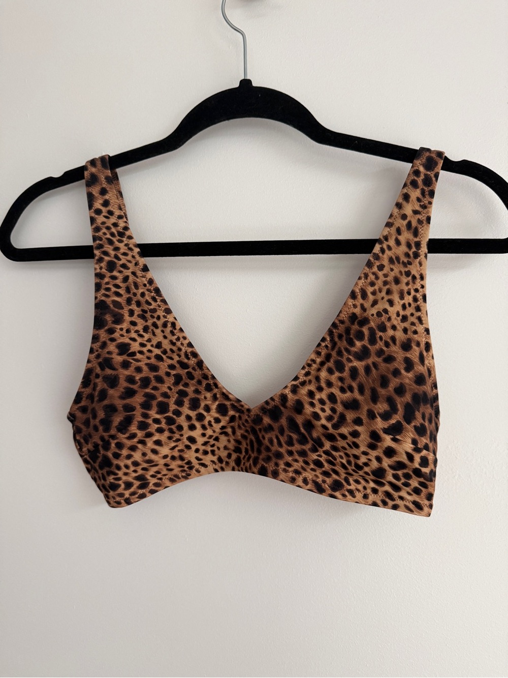 AERIE leopard bikini top